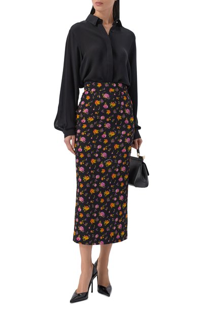 Шелковая юбка DOLCE & GABBANA, арт. F4DCBT/FSA8D, фото 2