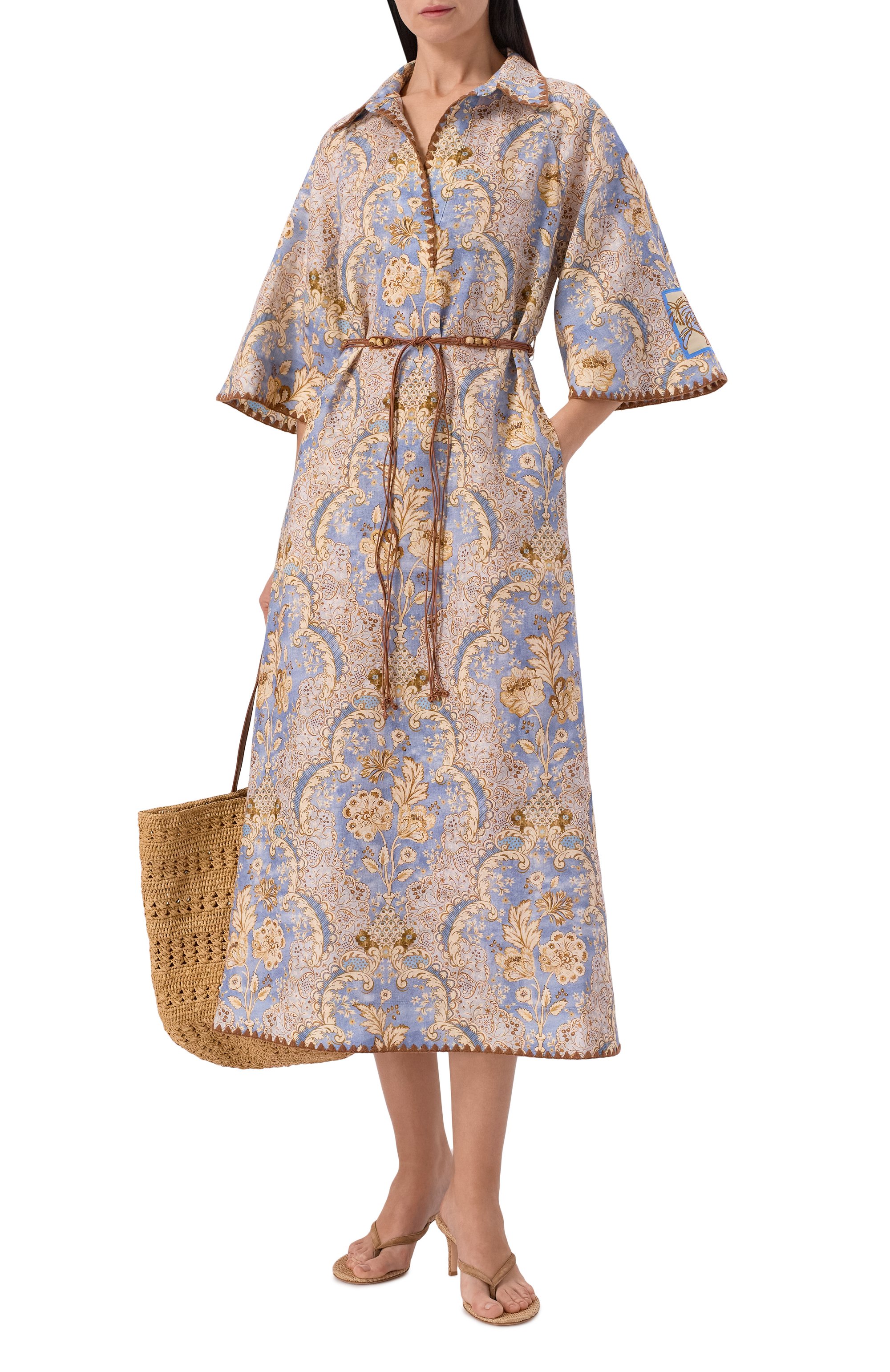 Льняное платье ZIMMERMANN, арт. 5809DRS263, фото 2