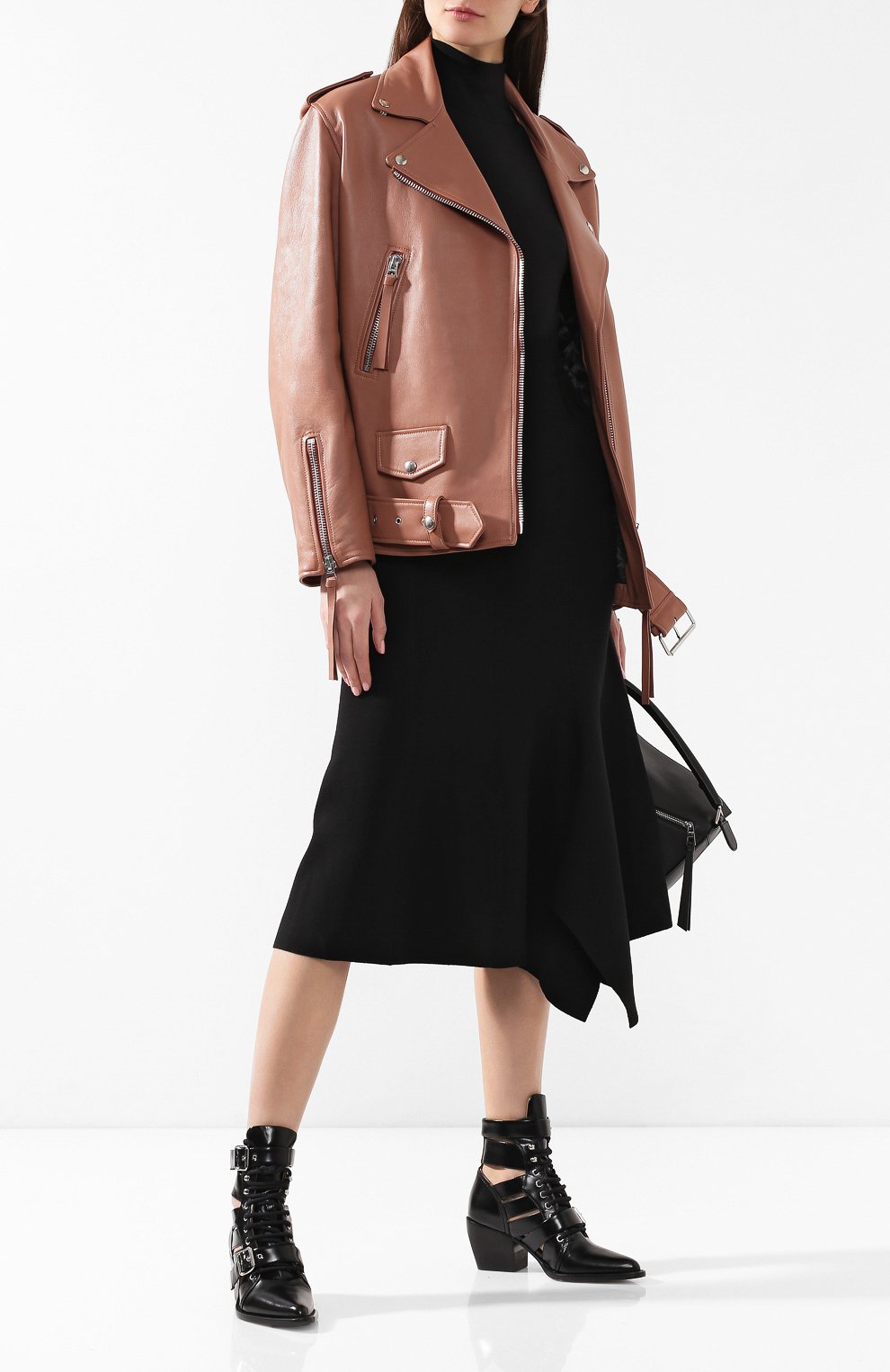 Кожаная куртка с поясом ACNE STUDIOS, арт. A70004, фото 2