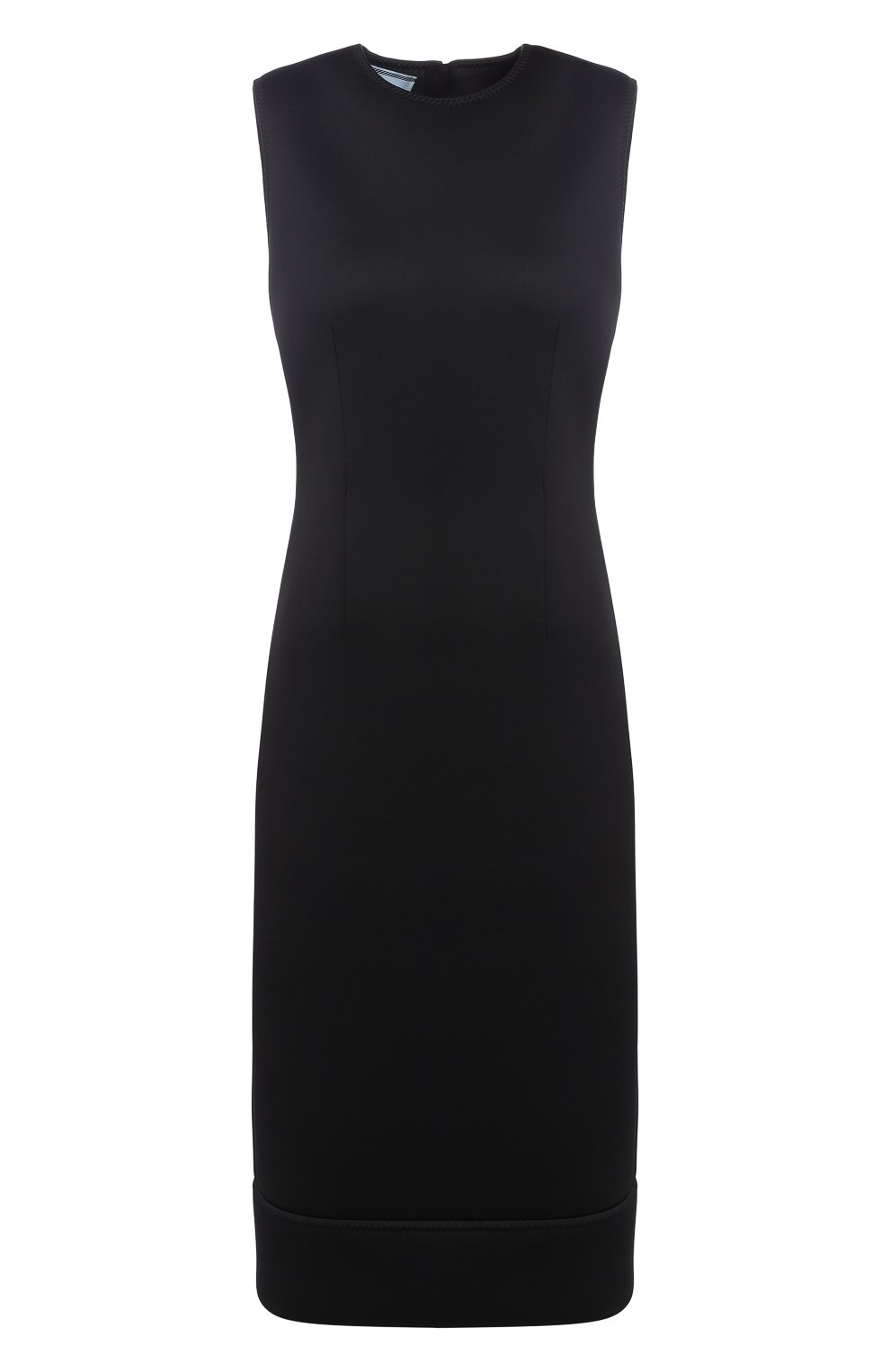 Однотонное платье с круглым вырезом PRADA, арт. P37H7-1SLI-F0002, фото 1