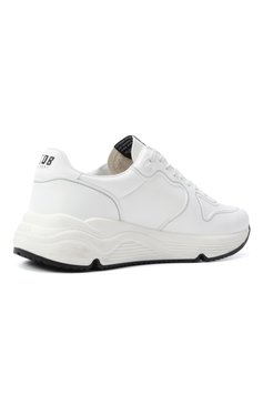 Мужские кроссовки running sole GOLDEN GOOSE DELUXE BRAND белого цвета, арт. GMF00126.F003953 | Фото 5 (Подошва: Массивная; Материал внутренний: Текстиль; Материал внешний: Экокожа; Кросс-КТ: Низкие; Материал утеплителя: Без утеплителя; Стили: Классический)