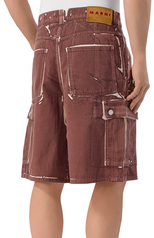 Джинсовые шорты Marni PUJU0125A1/USCY64 Коричневый  PUJU0125A1/USCY64 Фото 4