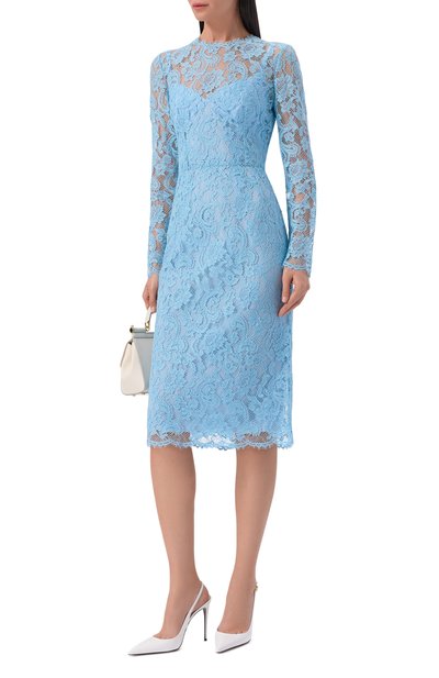 Платье из хлопка и вискозы DOLCE & GABBANA, арт. F6M0DT/ILMDR, фото 2