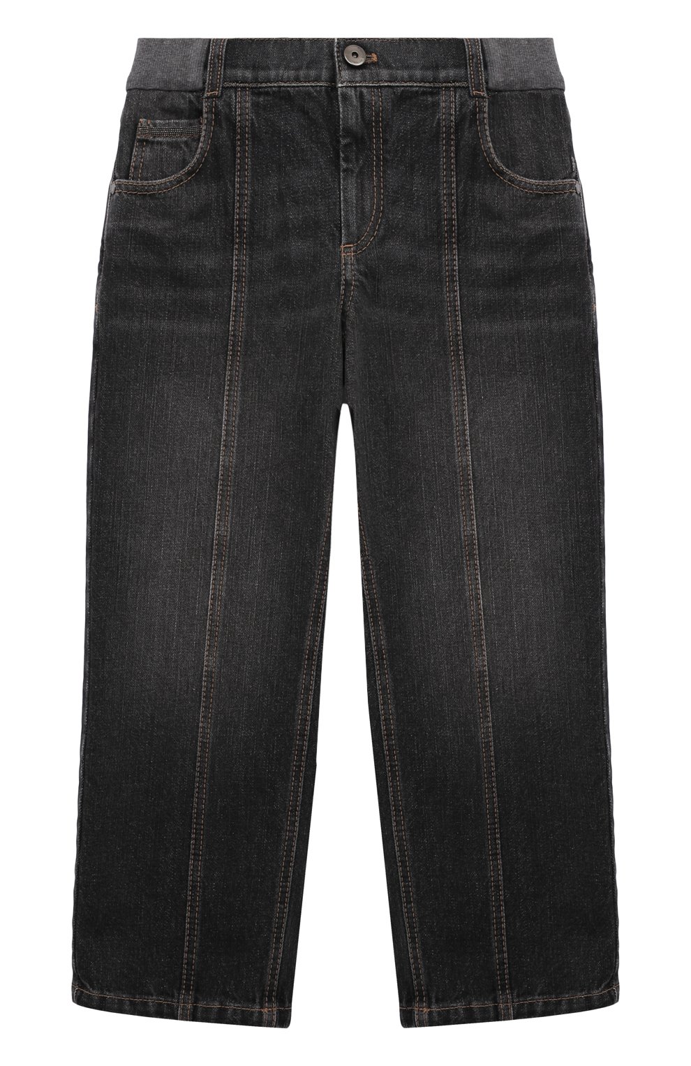 Джинсы BRUNELLO CUCINELLI темно-серого цвета по цене 39500 руб., арт. BA095P623A, фото 1 Джинсы BRUNELLO CUCINELLI, арт. BA095P623A, фото 1