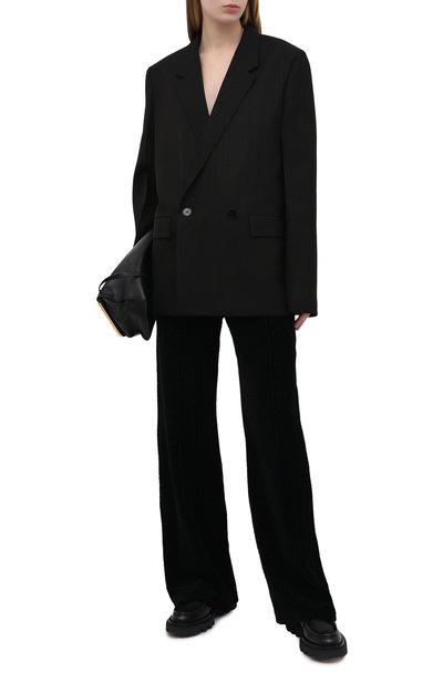 Хлопковые брюки BALMAIN черного цвета по цене 94750 руб., арт. VF20B010/B090, фото 2 Хлопковые брюки BALMAIN, арт. VF20B010/B090, фото 2
