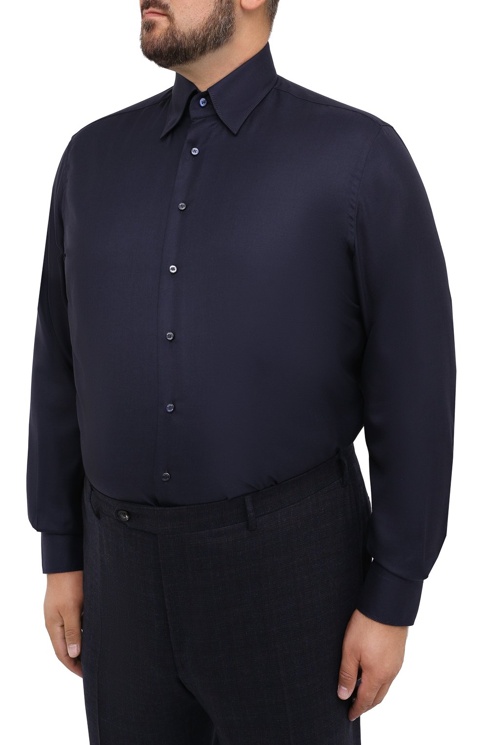 Сорочка из кашемира и шелка ZILLI, арт. MFU-00503-87060/0001/45-49, фото 3