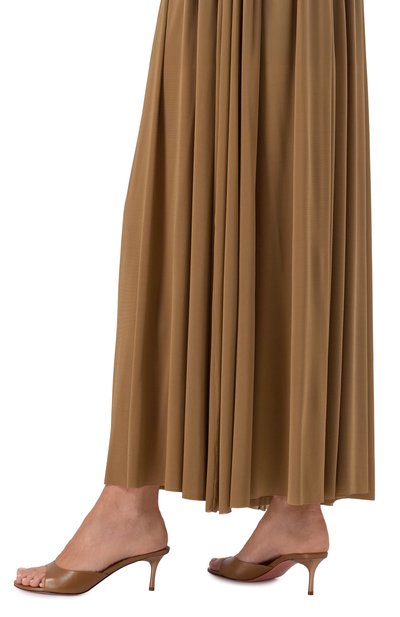 Кожаные мюли jeanne 60 AMINA MUADDI коричневого цвета по цене 89950 руб., арт. JEANNE SLIPPER 60/NAPPA, фото 2 Кожаные мюли jeanne 60 AMINA MUADDI, арт. JEANNE SLIPPER 60/NAPPA, фото 2