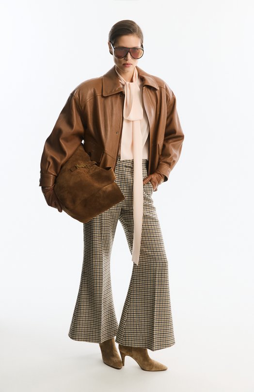 Шерстяные брюки Valentino 8B3RB6Z1/9WL Бежевый  8B3RB6Z1/9WL Фото 6