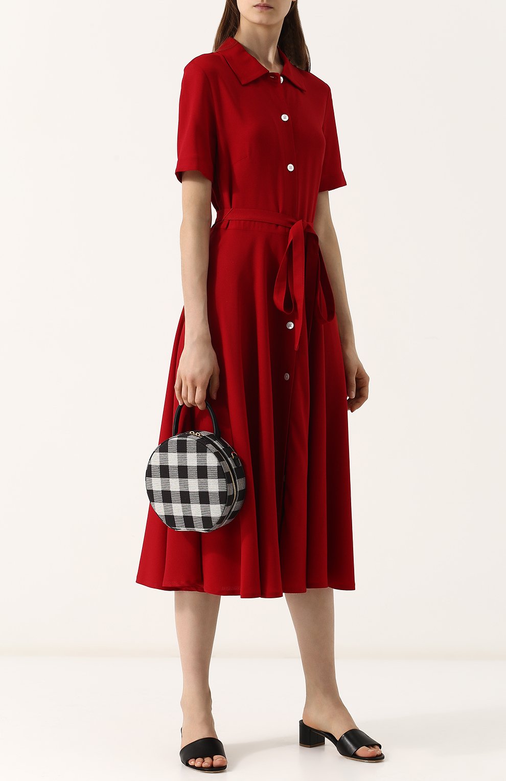 Кожаные мюли на устойчивом каблуке MANSUR GAVRIEL, арт. FS4005LA, фото 2