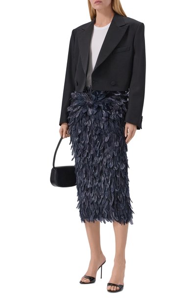 Юбка с отделкой перьями THE ATTICO, арт. 260WCS00308/EMB022RA, фото 2