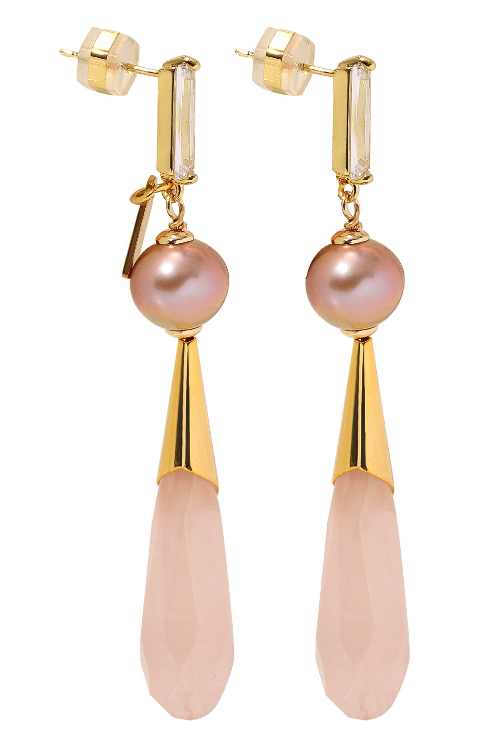 Серьги VIEN розового цвета по цене 21900 руб., арт. 2424-167, фото 3 Серьги VIEN, арт. 2424-167, фото 3