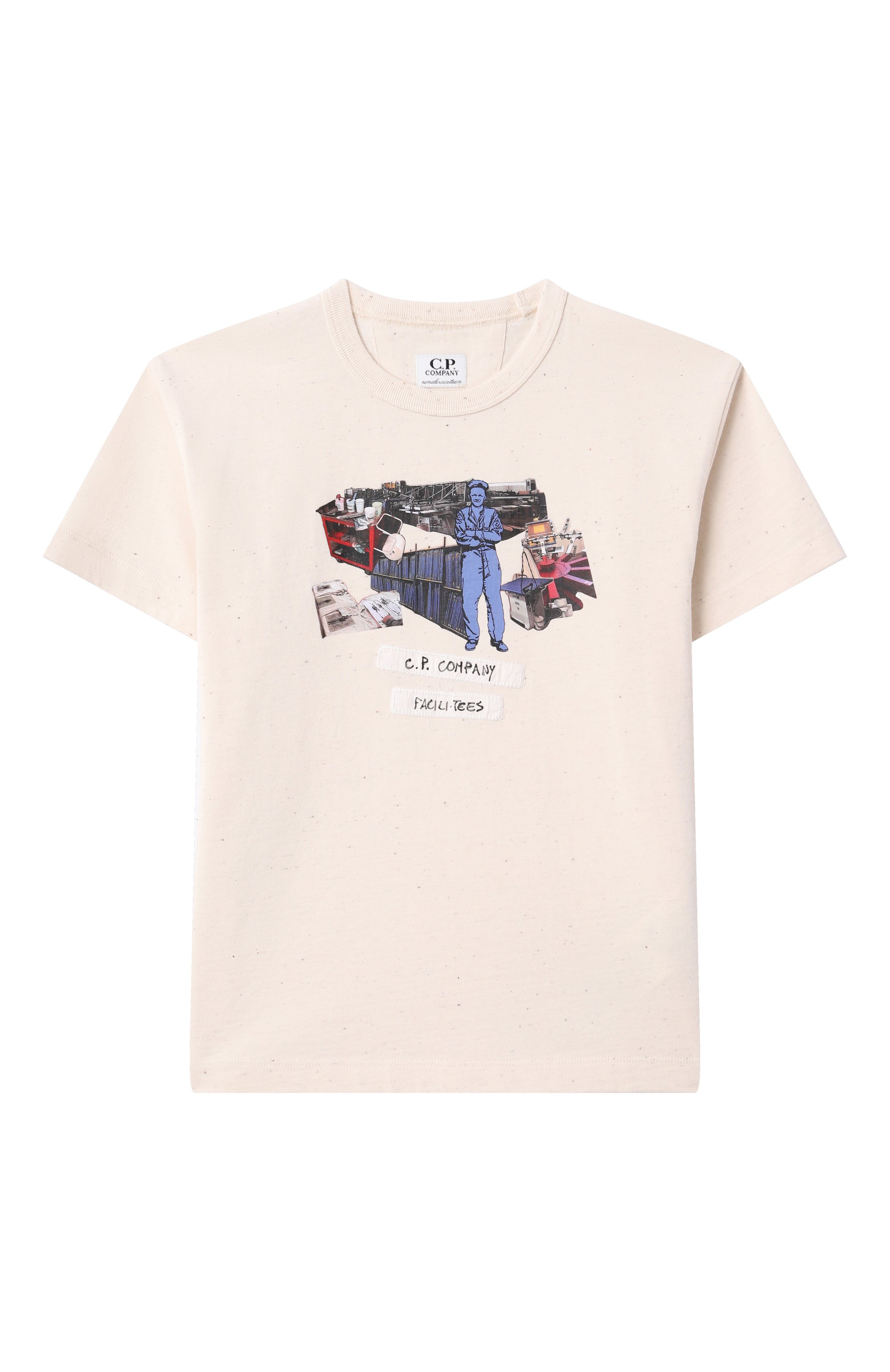 Хлопковая футболка C.P. COMPANY, арт. CMM00H/LAA41/4-8, фото 1