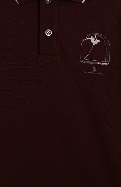 Хлопковое поло BRUNELLO CUCINELLI, арт. BE854T327B, фото 3