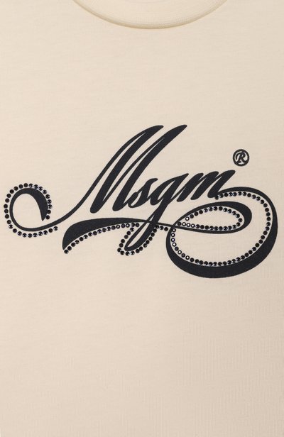 Хлопковый лонгслив MSGM KIDS, арт. F6MSNGTH330, фото 3