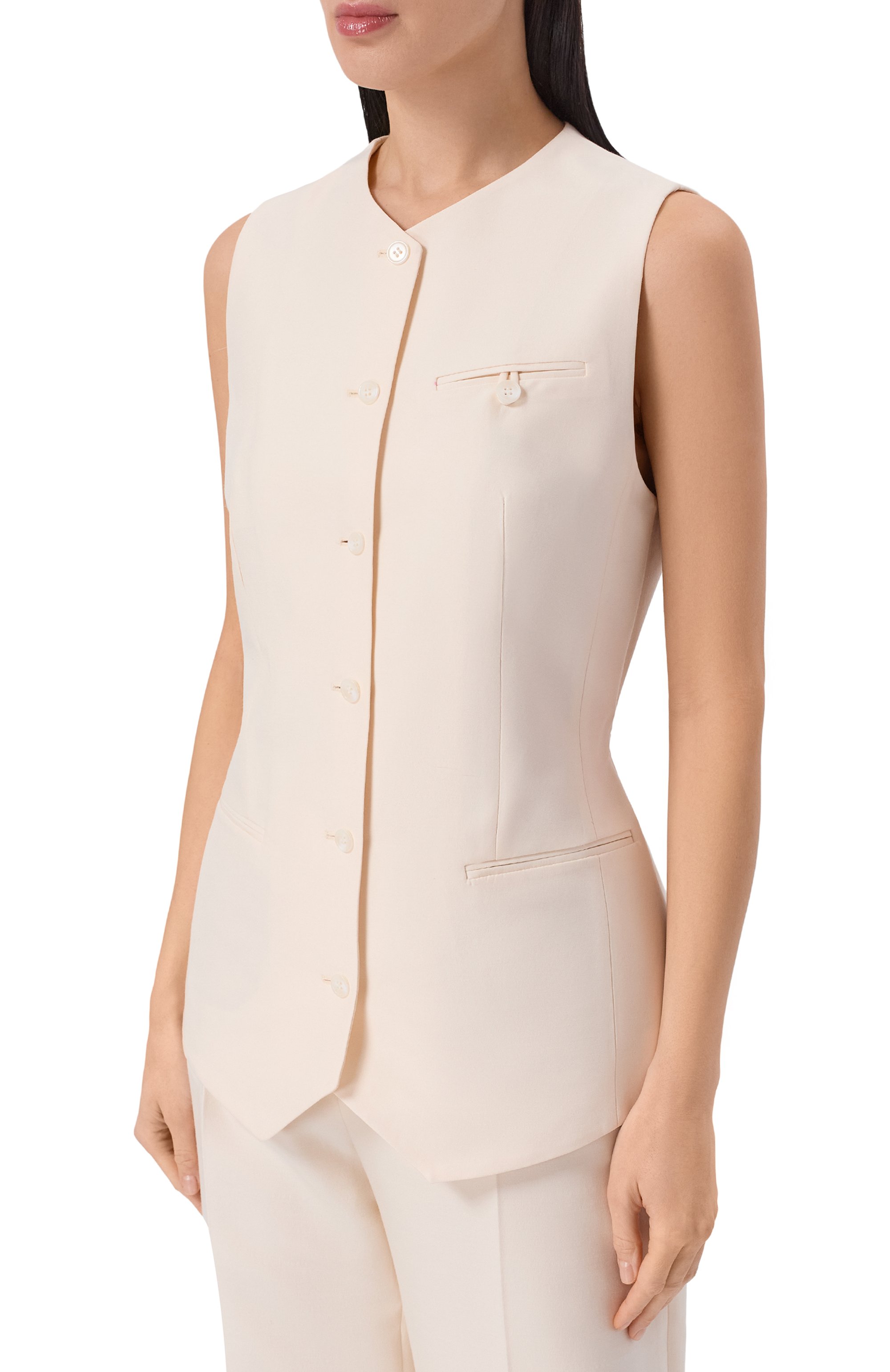 Жилет из шерсти и шелка 12 STOREEZ, арт. 136831, фото 3