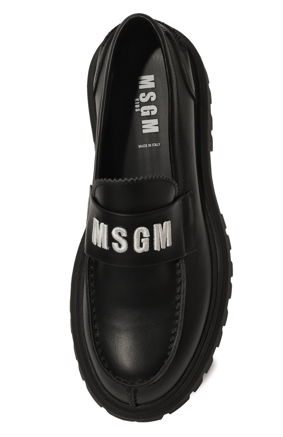 Кожаные лоферы MSGM KIDS, арт. 78909/36-40, фото 4