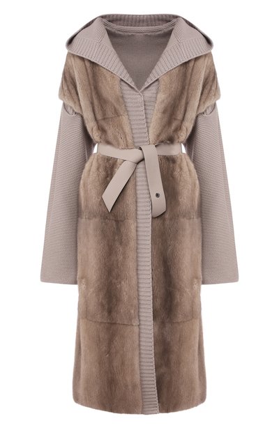 Пальто с мехом норки LORO PIANA, арт. FAG3852, фото 1