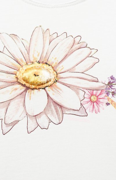 Хлопковая футболка MONNALISA, арт. 317620PL., фото 3