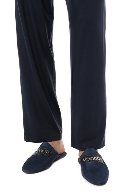 Домашние туфли с отделкой из кожи аллигатора STEFANO RICCI, арт. UL01_P757/CSSD/ALLIGAT0R MISSISSIPPIENSIS, фото 3