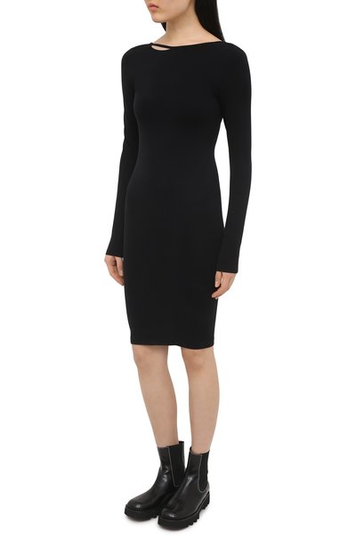 Платье HELMUT LANG черного цвета по цене 22050 руб., арт. K10HW601, фото 3 Платье HELMUT LANG, арт. K10HW601, фото 3