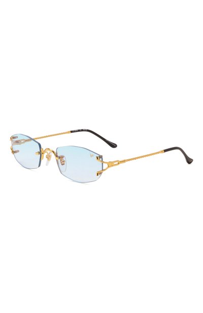 Женские солнцезащитные очки VINTAGE FRAMES, арт. ASPEN 24KT G0LD/BLUE GRADIENT
