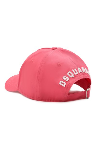 Хлопковая бейсболка DSQUARED2 розового цвета по цене 16500 руб., арт. BCW4001 05C00001, фото 2 Хлопковая бейсболка DSQUARED2, арт. BCW4001 05C00001, фото 2