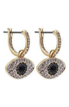 Женские серьги symbolica SWAROVSKI золотого цвета, арт. 5692163 | Фото 3 (Нос: Не проставлено; Материал: Кристаллы, Металл)