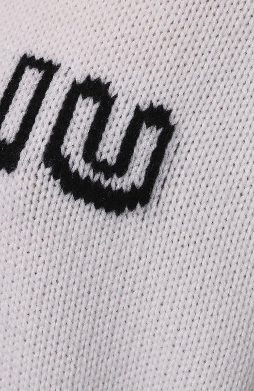 Кашемировый свитер Miu Miu MML548-10C4-F0009 Белый  MML548-10C4-F0009 Фото 5