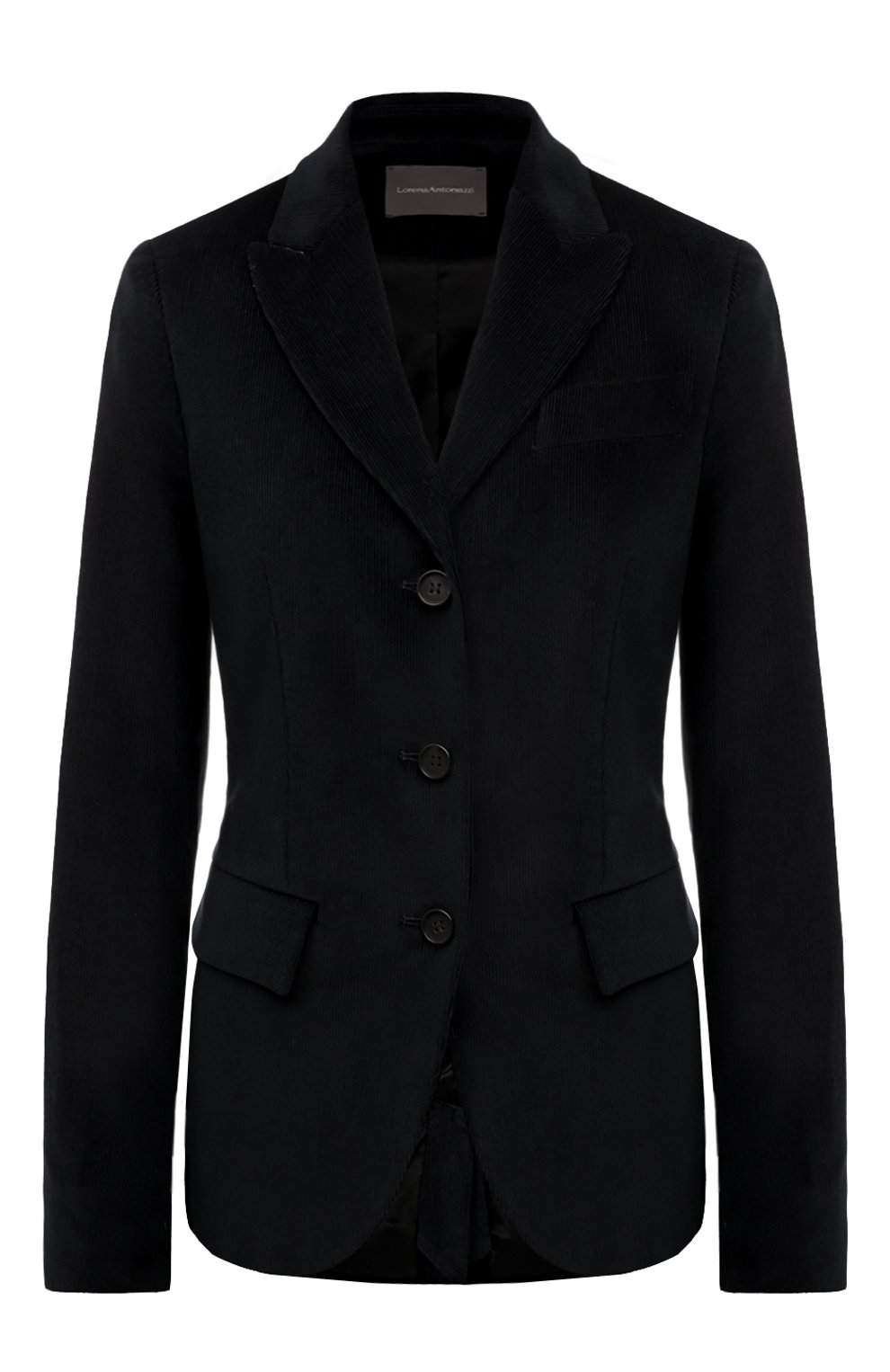 Вельветовый жакет LORENA ANTONIAZZI синего цвета по цене 87550 руб., арт. A2455GA09A/4245, фото 1 Вельветовый жакет LORENA ANTONIAZZI, арт. A2455GA09A/4245, фото 1