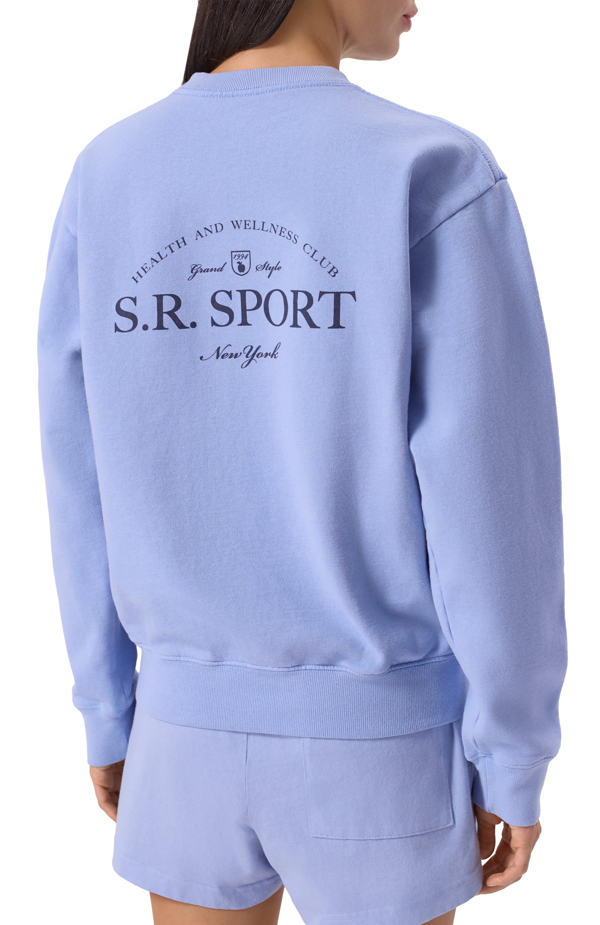 Хлопковый свитшот SPORTY AND RICH, арт. ST071612201BL59, фото 8