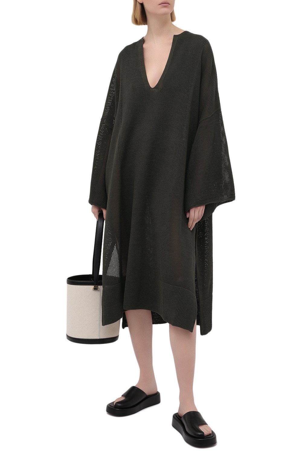 Кожаные шлепанцы cache ELLEME, арт. CACHECACHE PLATF0RM SANDALS/LEATHER, фото 2