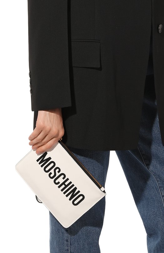 фото Кожаный футляр для документов moschino