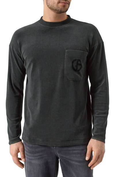 Хлопковый лонгслив GIORGIO ARMANI, арт. GM001249/TE13896, фото 3