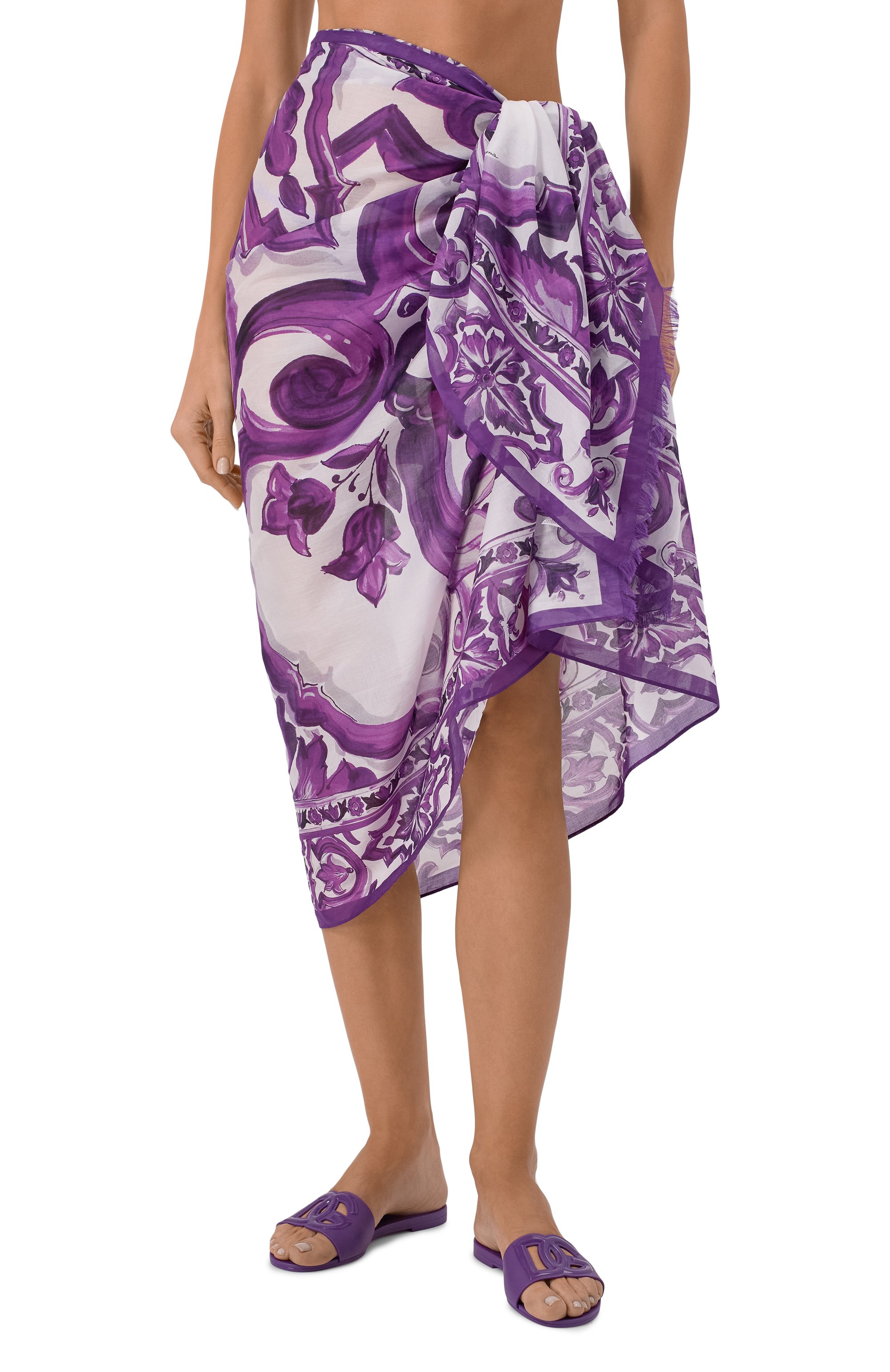 Хлопковое парео DOLCE & GABBANA, арт. 04A01J/0N020, фото 3