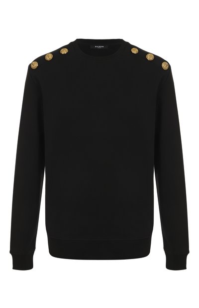 Мужской хлопковый свитшот BALMAIN, арт. FH1JS155/JB13