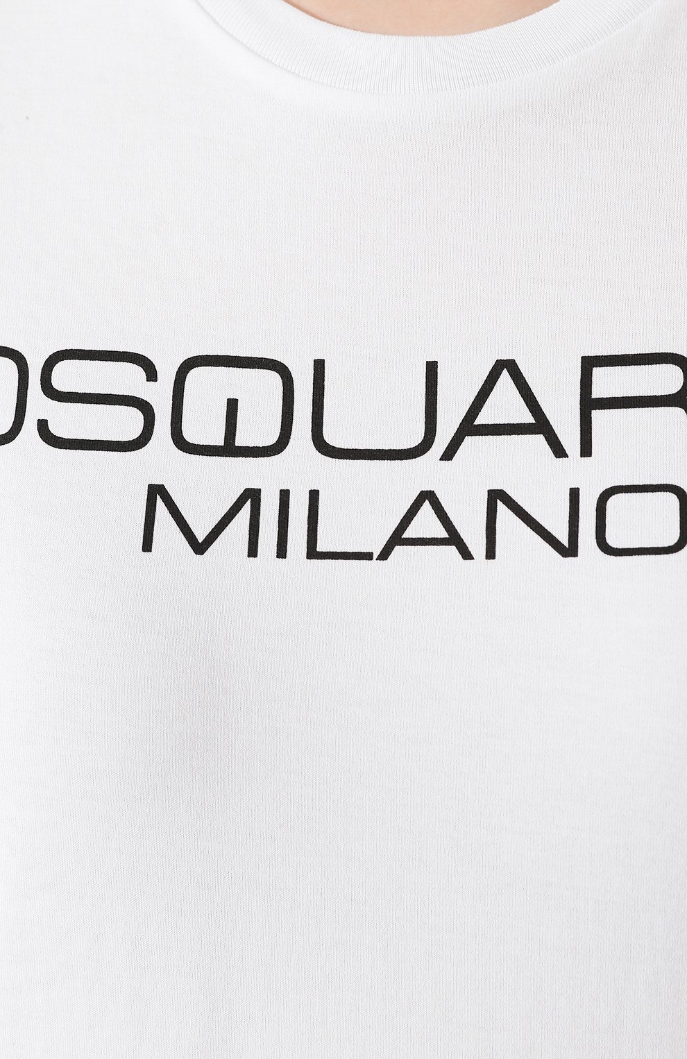 Хлопковая футболка DSQUARED2 белого цвета по цене 19800 руб., арт. S75GD0082/S22844, фото 5 Хлопковая футболка DSQUARED2, арт. S75GD0082/S22844, фото 5