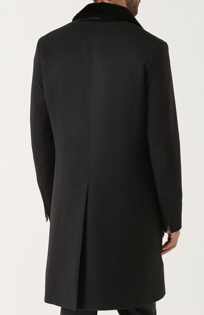 Однобортное кашемировое пальто с меховой подстежкой ZILLI, арт. A0ANDR-03001/10LJ, фото 4