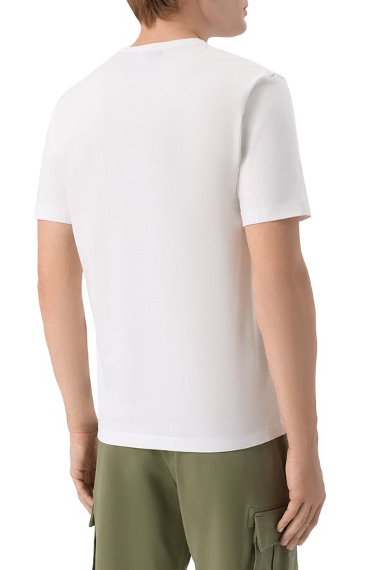 Хлопковая футболка Aeronautica Militare TS2535UJ00641 Белый  TS2535UJ00641 Фото 4