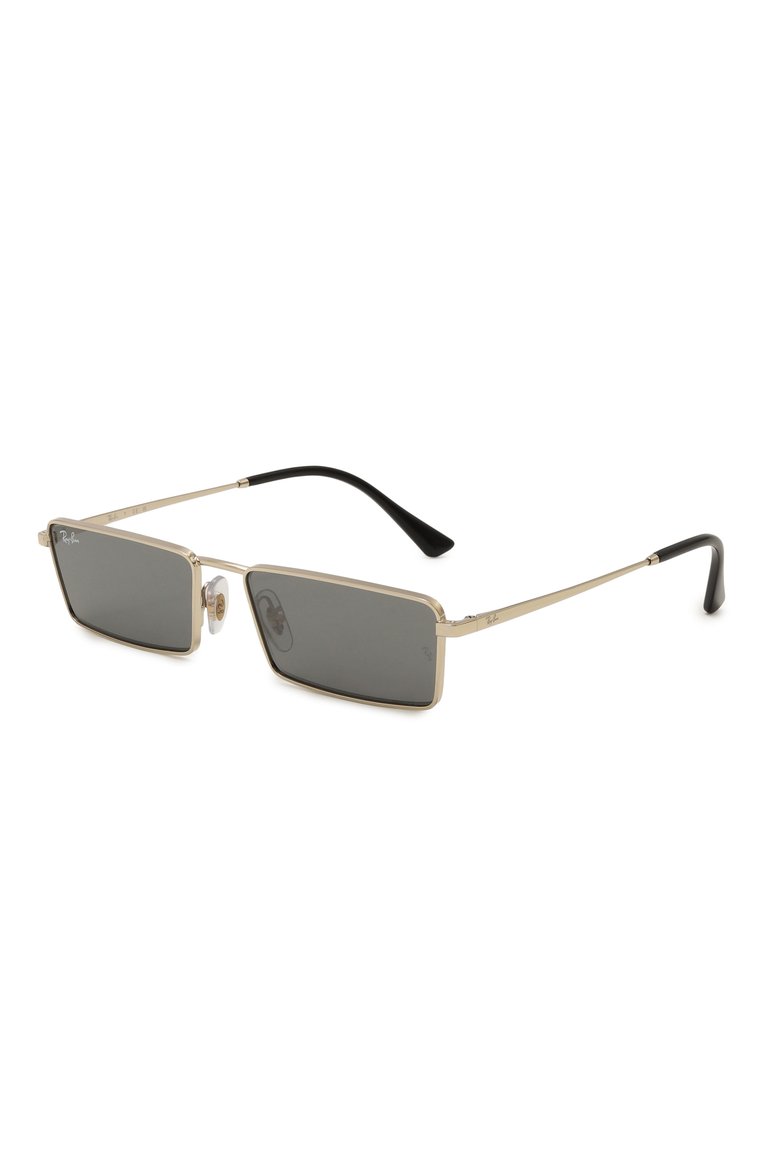 Женские солнцезащитные очки RAY-BAN серого цвета, арт. 3741-92136V | Фото 1 (Нос: Не проставлено; Региональные ограничения белый список (Axapta Mercury): Не проставлено; Тип очков: С/з; Материал: Металл; Кросс-КТ: С/з-унисекс; Очки форма: Прямоугольные; Оптика Гендер: оптика-унисекс)