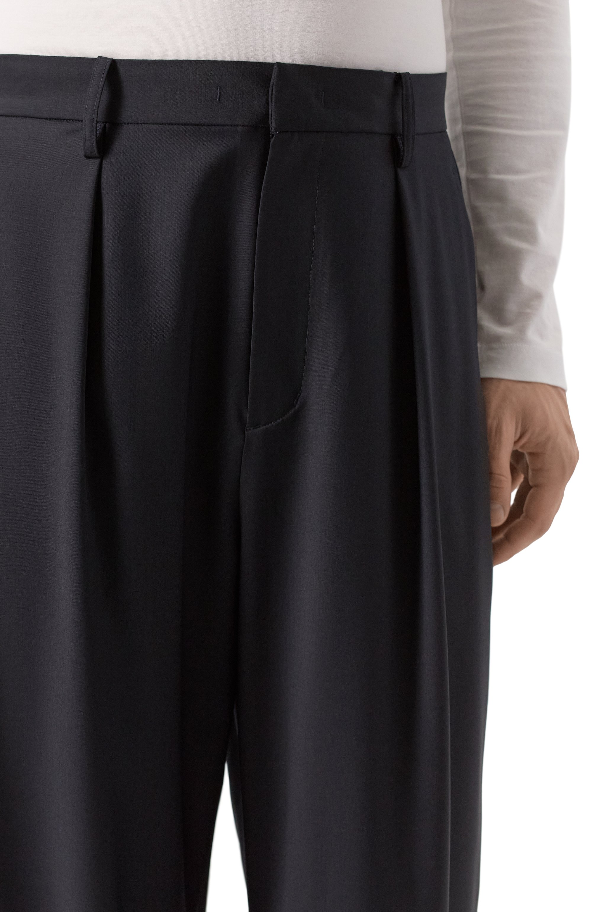 Брюки ATTACHMENT темно-синего цвета по цене 61800 руб., арт. AP51-006, фото 5 Брюки ATTACHMENT, арт. AP51-006, фото 5