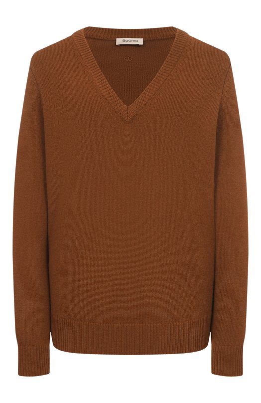 Кашемировый пуловер EDOMO P018001FW2526 Коричневый P018001FW2526