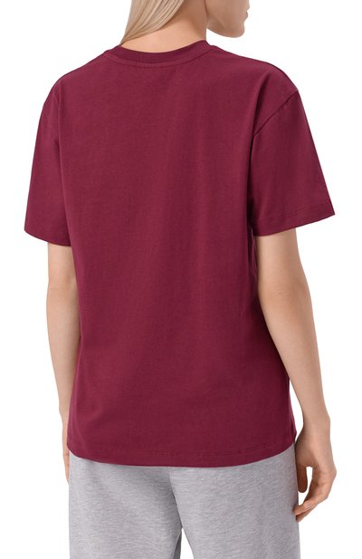 Хлопковая футболка COMME DES FUCKDOWN бордового цвета по цене 5525 руб., арт. CFABW01356, фото 4 Хлопковая футболка COMME DES FUCKDOWN, арт. CFABW01356, фото 4