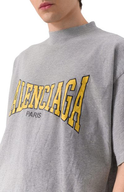 Хлопковая футболка BALENCIAGA, арт. 787349/TRVH5, фото 5