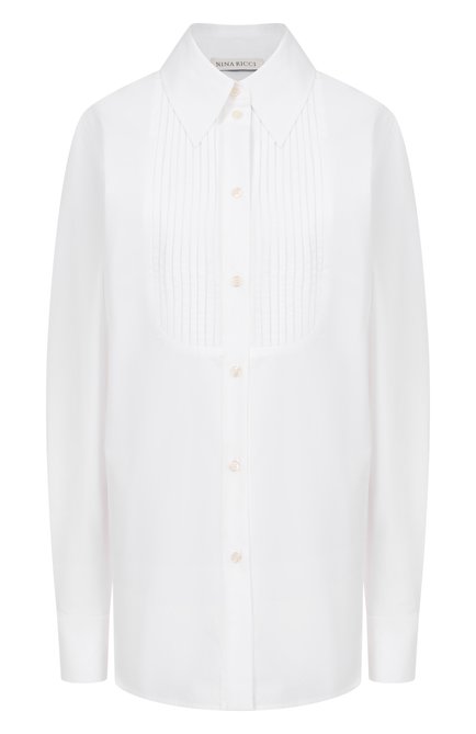 Женская хлопковая рубашка NINA RICCI, арт. 25ACT0033/C01077
