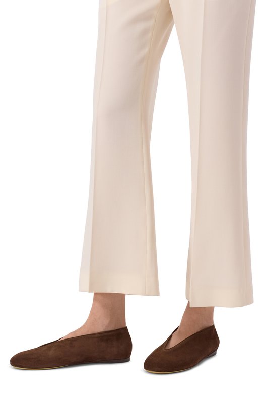 Замшевые балетки Moschino MA11010C10/ME0 Коричневый  MA11010C10/ME0 Фото 2