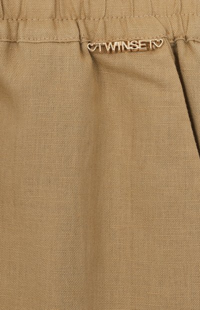 Брюки изо льна и хлопка TWINSET, арт. 251GJ2400, фото 3