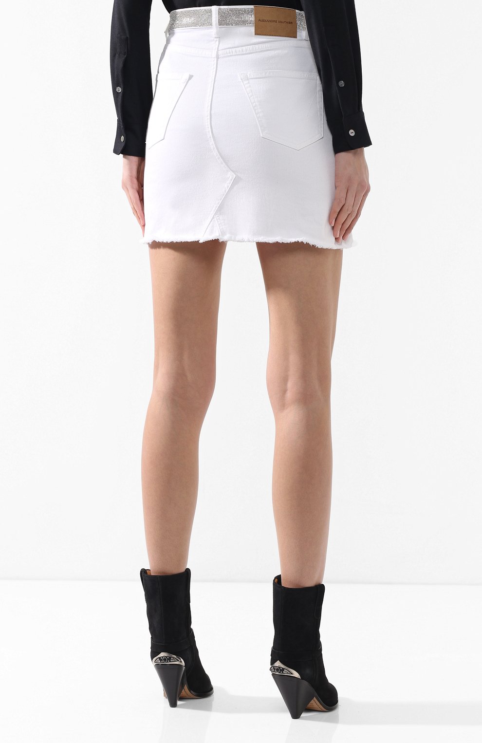 Джинсовая юбка ALEXANDRE VAUTHIER, арт. 191SK812C 0348, фото 4