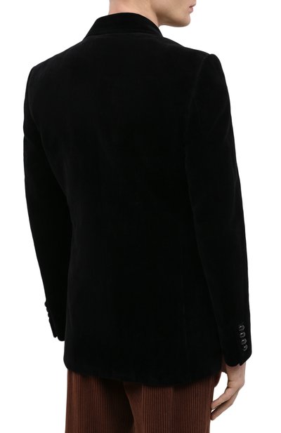 Пиджак из хлопка и льна GUCCI, арт. 648932/Z8AMW, фото 4