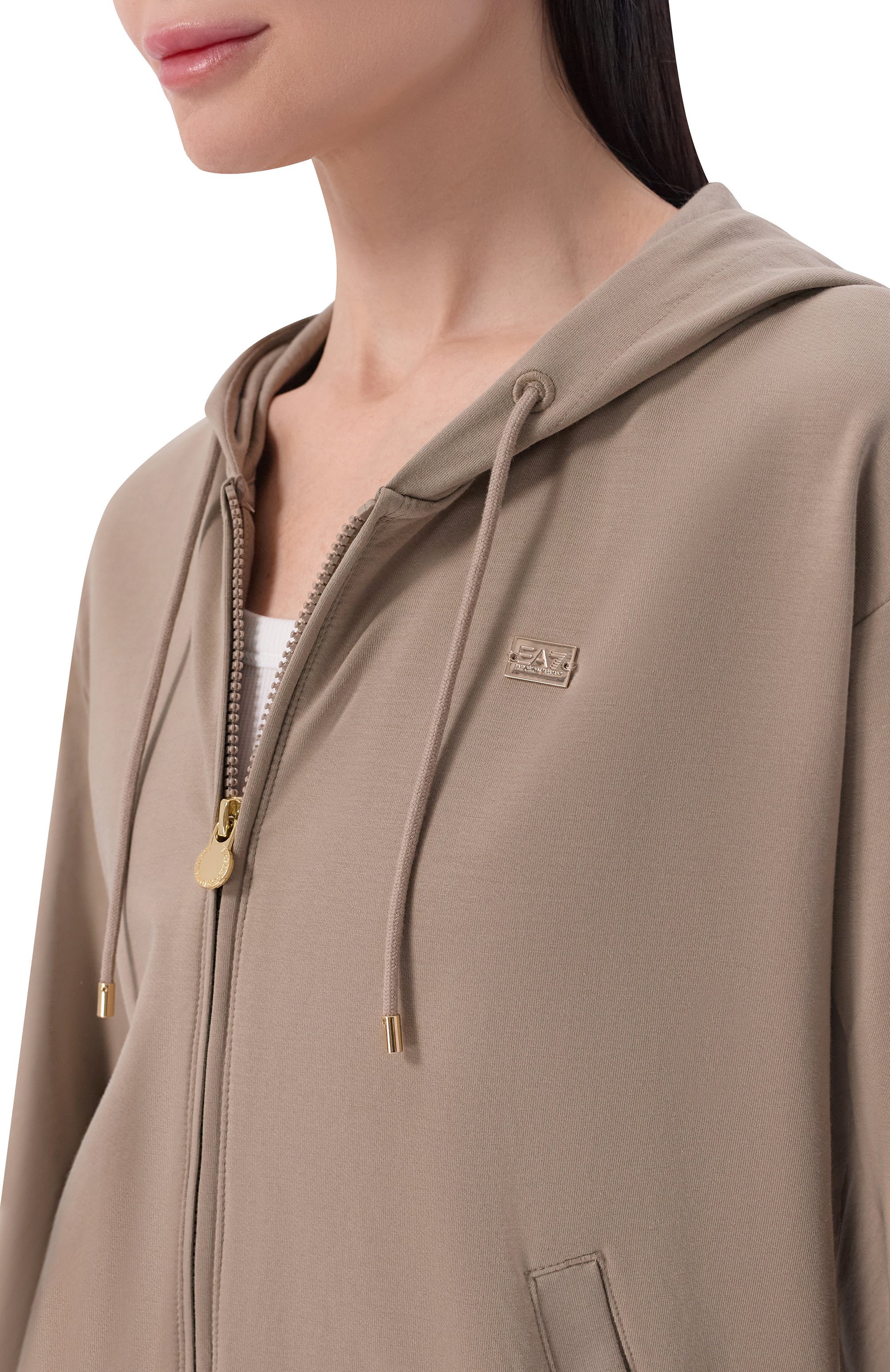 Хлопковый костюм EA7 коричневого цвета по цене 19950 руб., арт. 7W000464/AF13135, фото 6 Хлопковый костюм EA7, арт. 7W000464/AF13135, фото 6