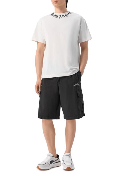 Хлопковые шорты PALM ANGELS, арт. PMCS012S26FAB002, фото 2